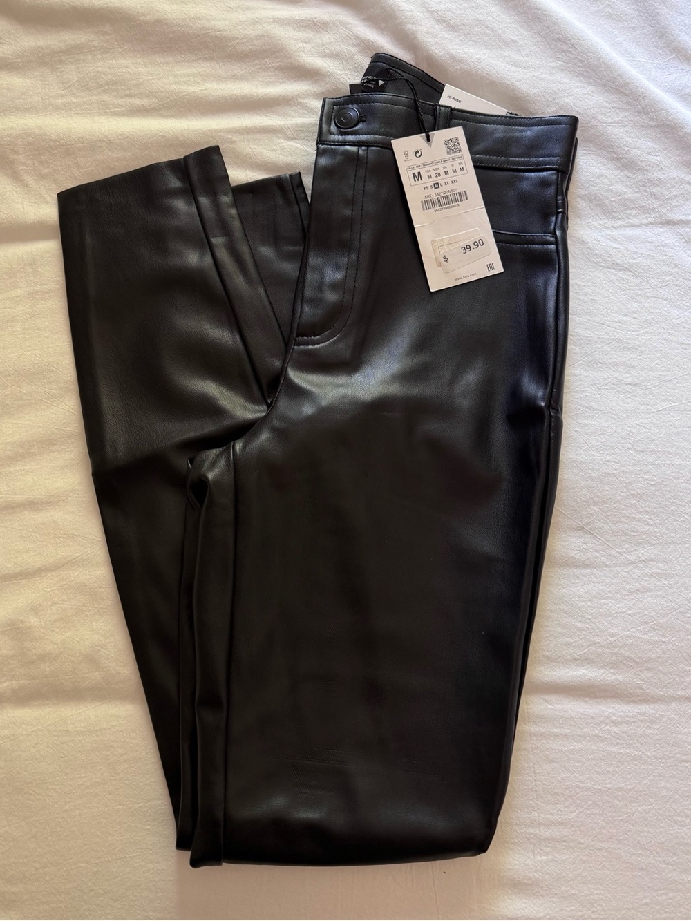 NWT Zara Pleather Pants